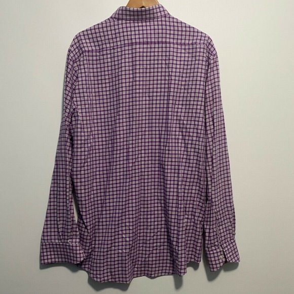 Neiman Marcus Button Down Purple Shirt - Picture 4 of 4